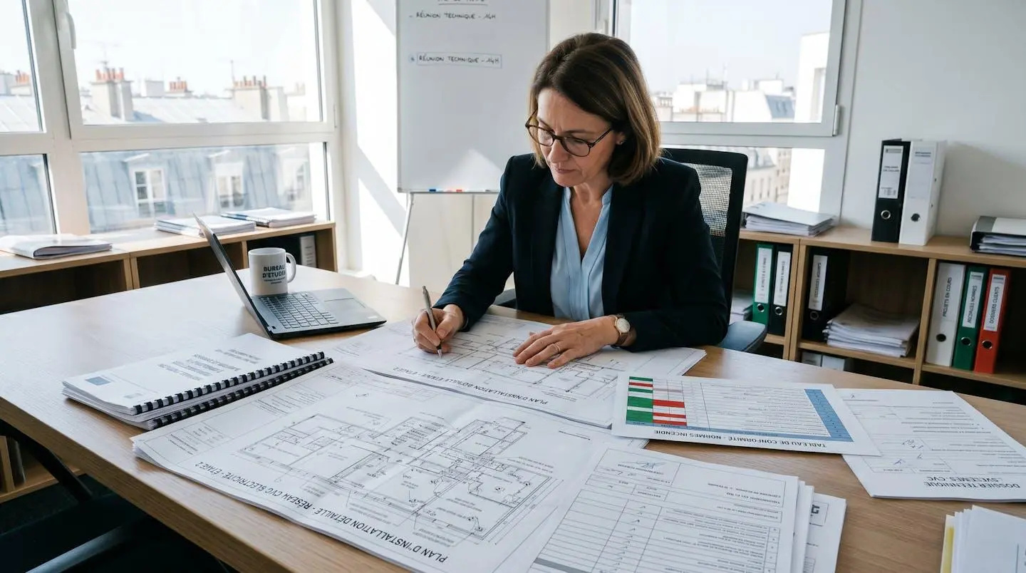 Ingénieur consultant des plans techniques et documents réglementaires français pour installation de citerne gaz en collectivité